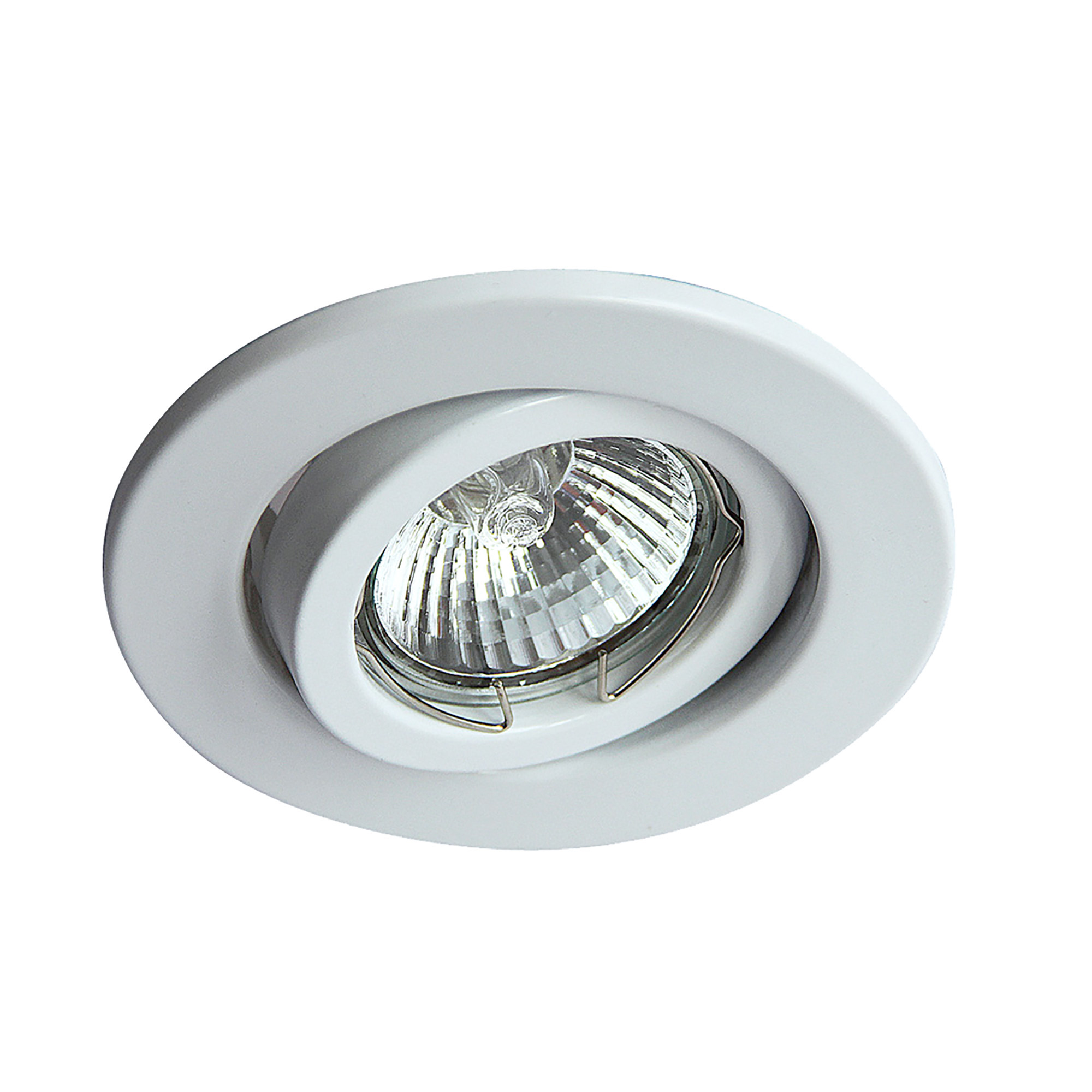 D0035  Hudson GU10 Adjustable Downlight, Cut Out 84mm White